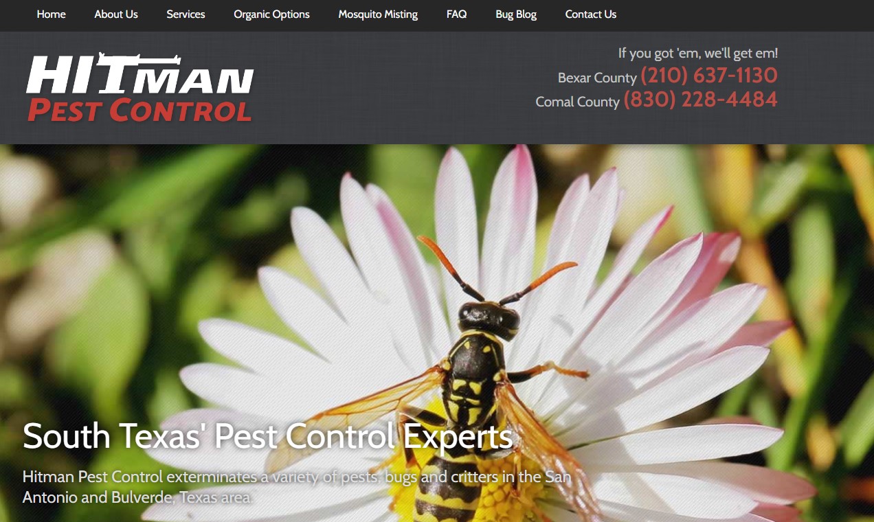 Hitman Pest Control website